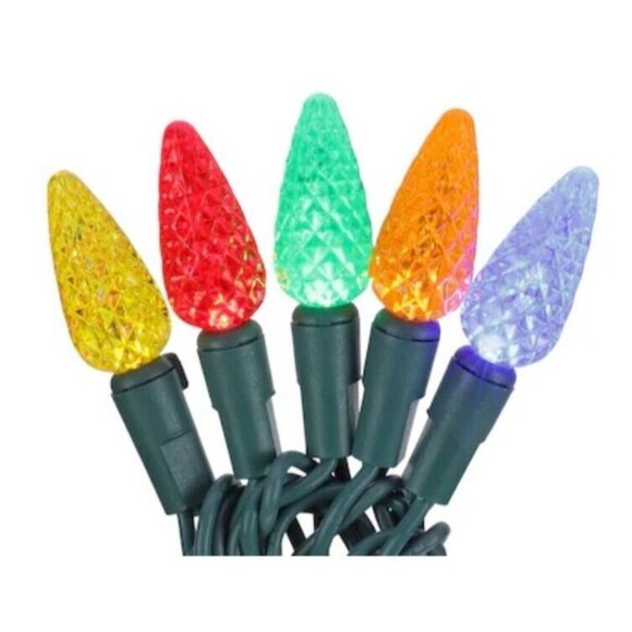 GE StayBright 150-Ct 37.2-ft Constant Multicolor C5 LED Christmas String Lights - Picture 3 of 13